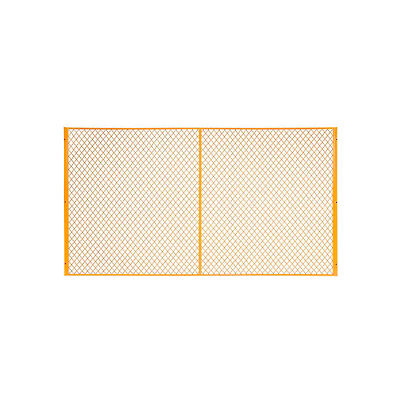 Global Industrial Machinery Wire Fence Partition Panel, 9'W, Yellow