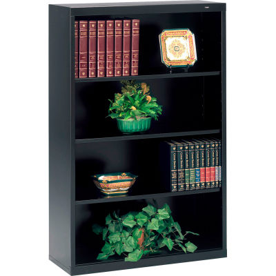 Welded Steel Bookcase 52"H - Black