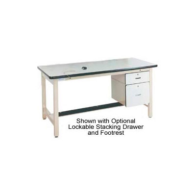 Pro-Line 60 X 30 HD6030C-HDLE-H11 Fixed Height Heavy Duty Workbench ESD Laminate Top - Beige
