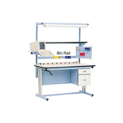 72"L Bin Rail - Blue for Pro-Line Workbench