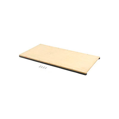 Global Industrial Additional Shelf Kit for Wood Shelf Truck, 60"L x 30"W, Blue