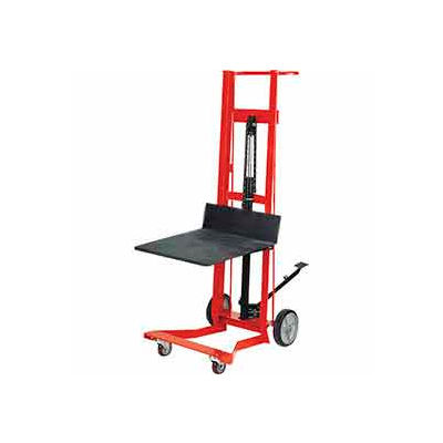 Wesco® Foot Pedal Platform Lift Truck 260009 Four Wheel Style 750 Lb. Cap.