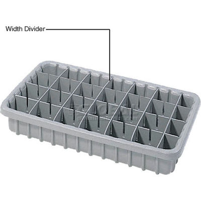 Dandux Width Divider 50P0010027 for Dividable Nesting Box 50P1811030, Gray - Pkg Qty 6