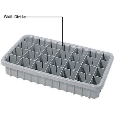 Dandux Width Divider 50P0010067 for Dividable Nesting Box 50P1811070, Gray - Pkg Qty 6