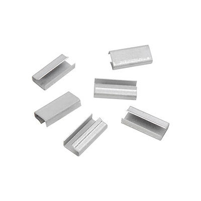 Pac Strapping Metal Strapping Seals For 1/2" Poly Strapping, 1000 Pack
