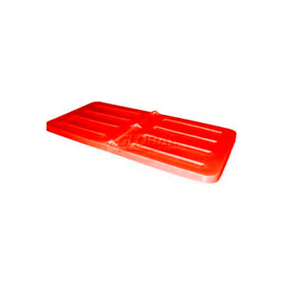 Bayhead Products Lid for 1/3 Cu. Yd. Tilt Truck, Red