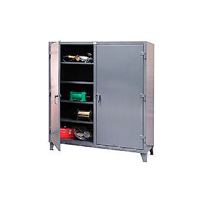 Strong Hold® Heavy Duty Double Shift Storage Cabinet 56-DS-248 - 60x24x78