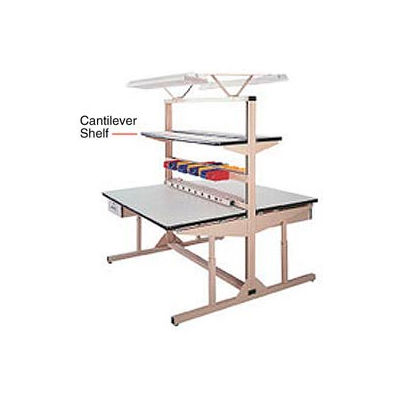 Pro-Line Steel Cantilever Shelf, 60"W x 12"D, Tan