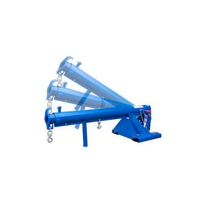 Adjustable Pivoting Forklift Jib Boom Crane LM-OBT-6-24 6000 Lb. 24" Centers