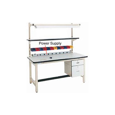 Pro-Line Power Strip W/ 8 Outlets, 6'L Cord & 15A Power, 60"W, Tan