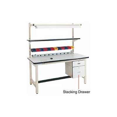 Pro-Line Lockable Steel Drawer, 15"W x 20"D x 6"H, Tan