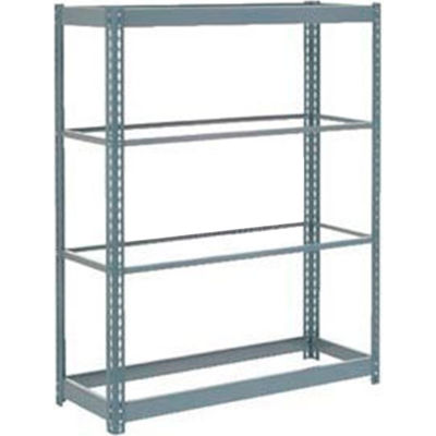 Global Industrial™ Heavy Duty Shelving 48"W x 12"D x 60"H With 4 Shelves - No Deck - Gray