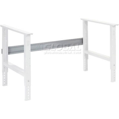 Global Industrial Workbench Steel Stringer For C Channel Adj Leg & Fixed Height, 72"W, Gray