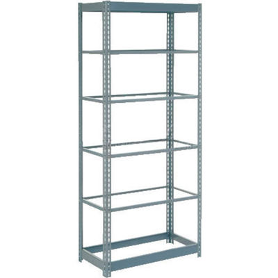 Global Industrial™ Heavy Duty Shelving 48"W x 18"D x 60"H With 6 Shelves - No Deck - Gray
