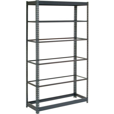 Global Industrial™ Heavy Duty Shelving 48"W x 12"D x 84"H With 6 Shelves - No Deck - Gray