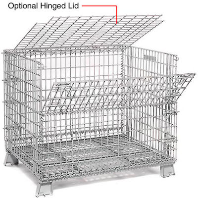 Global Industrial Hinged Lid for 40 X 48 Folding Wire Containers