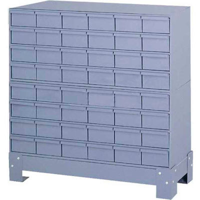Durham Steel Drawer Cabinet 017-95 - With 48 Drawers 34-1/8"W x 12-1/4"D x 33-3/4"H