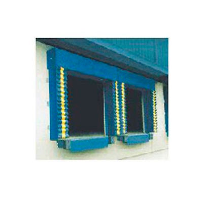 Chalfant Blue Dock Door Seal Model 130 Heavy Duty 40 Ounce 8'W x 8'H with HD Wear Pleats