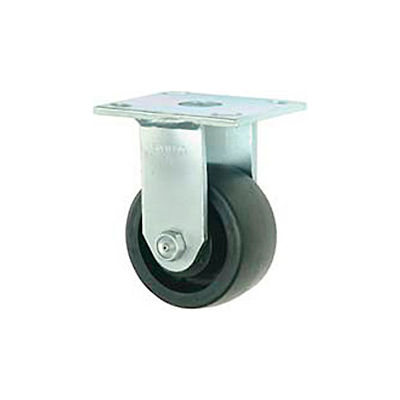 Faultless Rigid Plate Caster 3465W-5 5" Thermoplastic Wheel
