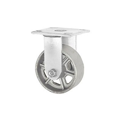 Faultless Rigid Plate Caster 3406-6 6" Steel Wheel