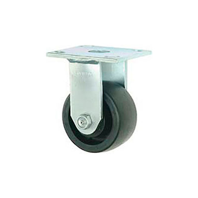 Faultless Rigid Plate Caster 3465W-6 6" Thermoplastic Wheel