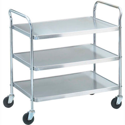 Vollrath® 97106 - Stainless Steel Shelf Cart, KD, 500 Lbs. Capacity, 40-1/2"D x 21"W x 36-1/2"H