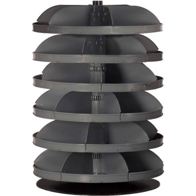 Durham 34" Diameter Rotabin® Revolving Parts Storage Shelving Center 1306-95 - 6 Shelves