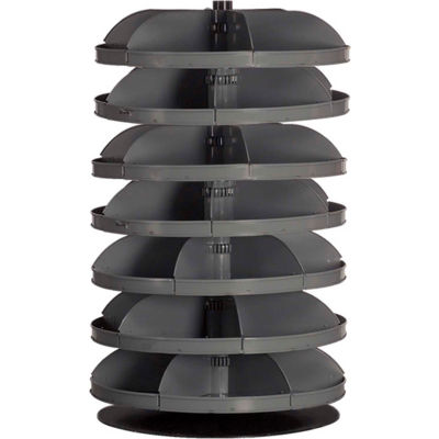 Durham 34" Diameter Rotabin® Revolving Parts Storage Shelving Center 1307-95 - 7 Shelves
