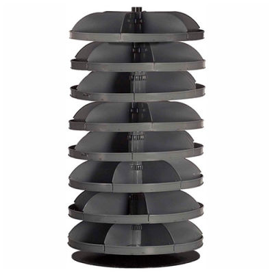 Durham 34" Diameter Rotabin® Revolving Parts Storage Shelving Center 1308-95 - 8 Shelves