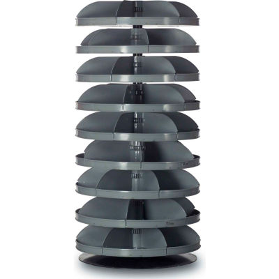 Durham 28" Diameter Rotabin® Revolving Parts Storage Shelving Center 1209-95 - 9 Shelves