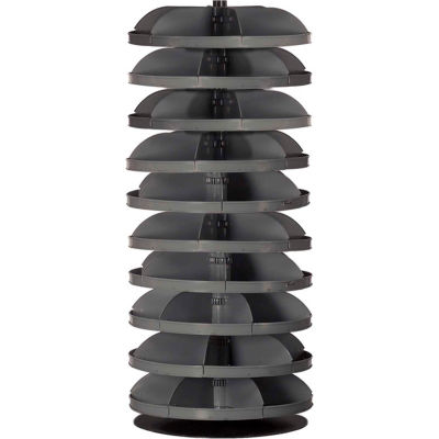 Durham 28" Diameter Rotabin® Revolving Parts Storage Shelving Center 1210-95 - 10 Shelves