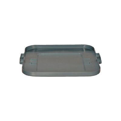 Flat Lid For 28 Gallon Square Rubbermaid Brute Waste Receptacles - Gray