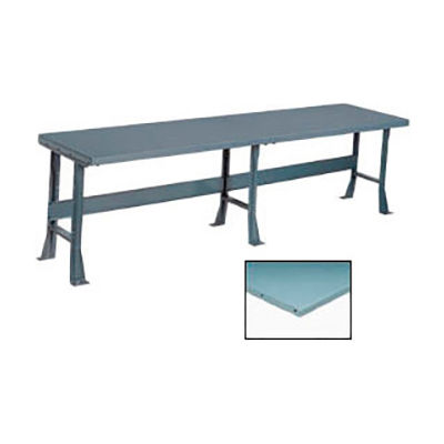 Global Industrial Production Workbench w/ Steel Square Edge Top, 96"W x 30"D, Gray