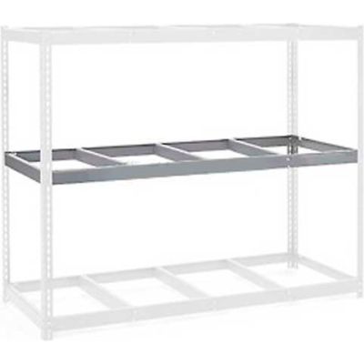 Global Industrial™ Additional Shelf, Double Rivet, No Deck, 72"L x 15"P, Gray, États-Unis