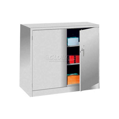 Lyon Counter Height Storage Cabinet DD1035  - 48x24x42 - Gray