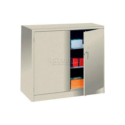 Lyon Counter Height Storage Cabinet PP1035  - 48x24x42 - Putty