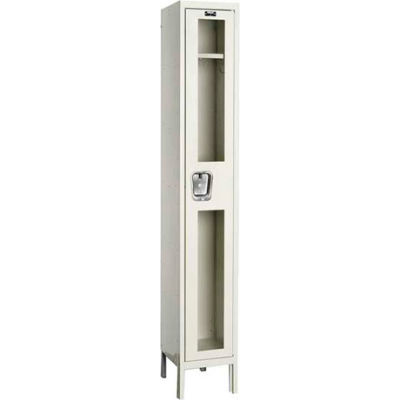 Hallowell USV1228-1PT Safety-View Locker Single Tier 12x12x72 - 1 Door Unassembled - Tan