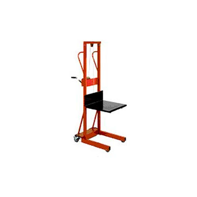 Wesco® Compact Lift Truck Hand Operated Winch with Platform 260152 500 Lb. Cap.