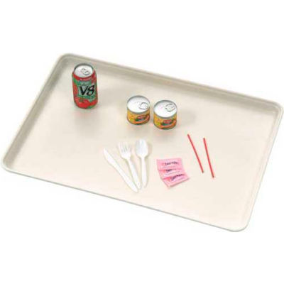 MFG Fibre de verre 26 x 18 Composants & Plateau de service alimentaire, Blanc cassé, qté par paquet : 12