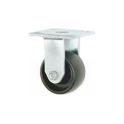 Faultless Rigid Plate Caster 7760S-4 4" Polyolefin Wheel