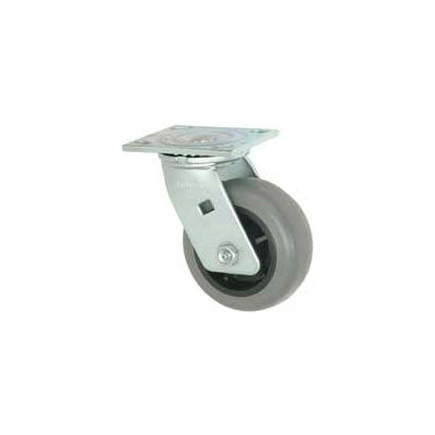 Faultless Swivel Plate Caster 493-4 4" TPR Wheel