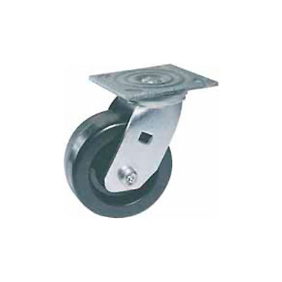 Faultless Swivel Plate Caster 460S-5 5" Polyolefin Wheel