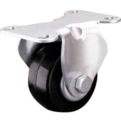 Colson® Low-Profile Rigid Plate Caster 3" Polyolefin Wheel 210 Lb. Capacity