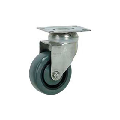 Faultless Stainless Steel Swivel Plate Caster S896-5 5" Polyurethane Wheel