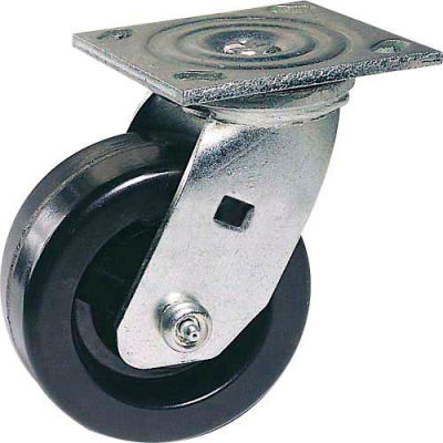 Faultless Swivel Plate Caster 1461-4 4" Polyolefin Wheel