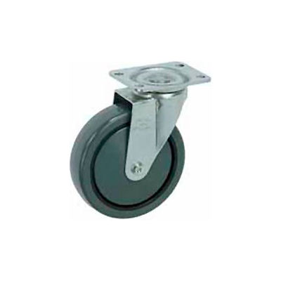 Faultless Swivel Plate Caster 1498-4 4" Polyurethane Wheel