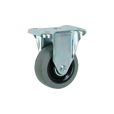 Faultless Rigid Plate Caster 3491-8 8" TPR Wheel
