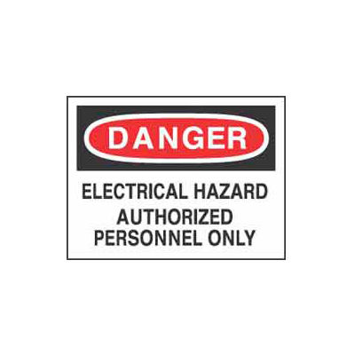 Signs With Safety Message Legend-Danger Electrical Hazard