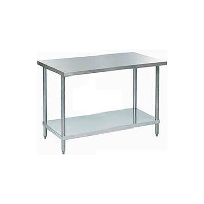 Aero Manufacturing 430 Table en acier inoxydable, 60 x 30 », sous étagère, calibre 18