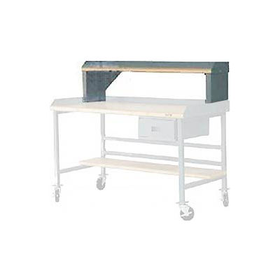 Built-Rite Steel Riser W/ Laminate Square Edge, 60"W x 12"D, Gray